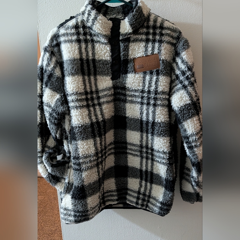 Plaid Sherpa Women's Pullover